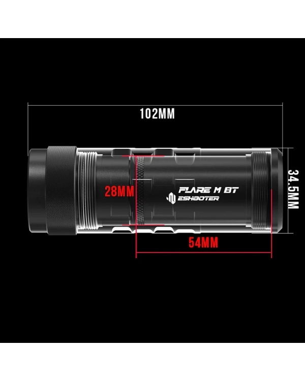 E-shooter carcasa pentru Tracer Flare aluminium Type A 3